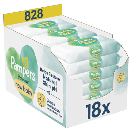 Pampers Harmonie New Baby Wipes 18X46Ct afbeelding