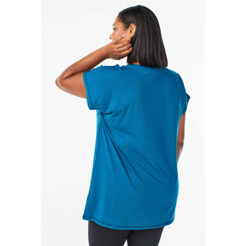 ACTIVE By Zizzi Plus Size sport T-shirt blauw afbeelding