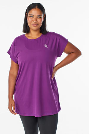 Plus Size sport T-shirt paars