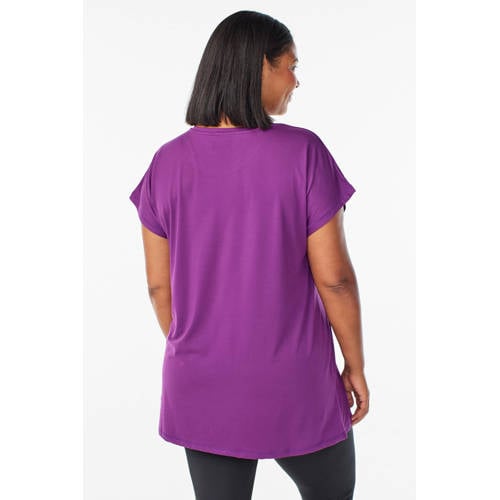 ACTIVE By Zizzi Plus Size sport T-shirt paars afbeelding