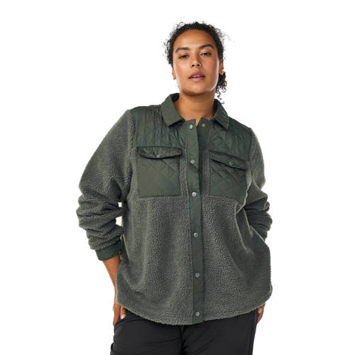 ACTIVE By Zizzi fleece vest groen afbeelding