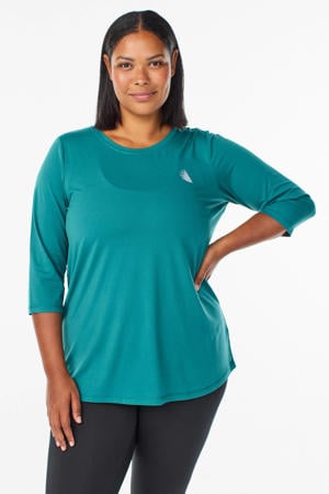 Plus Size sportshirt turquoise