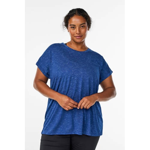 ACTIVE By Zizzi Plus Size sport T-shirt donkerblauw afbeelding