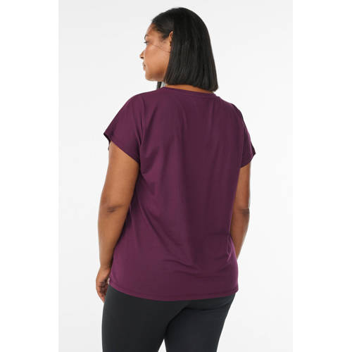 ACTIVE By Zizzi Plus Size sportshirt donkerrood afbeelding