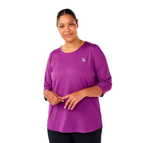 ACTIVE By Zizzi Plus Size sport T-shirt paars afbeelding