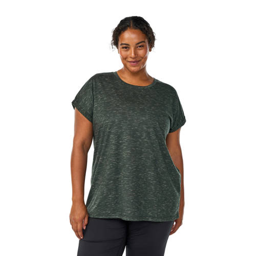 ACTIVE By Zizzi Plus Size sport T-shirt donkergroen afbeelding