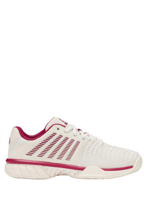 padelschoenen ecru/rood/oranje