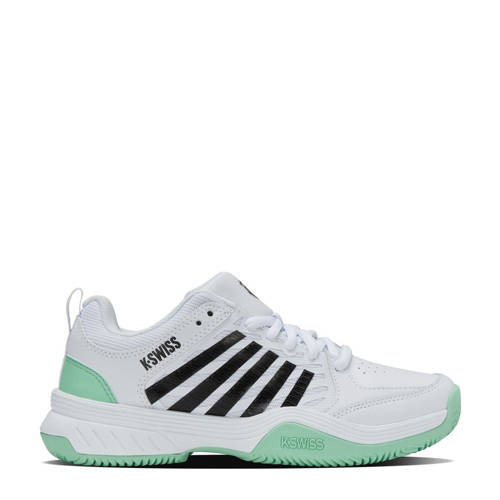 K-Swiss COURT EXPRESS 2 CLAY tennisschoen wit/mintgroen/zwart afbeelding