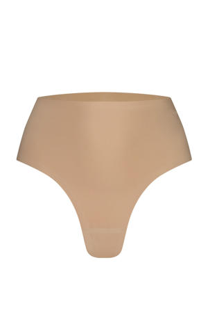 seamless high waist string beige
