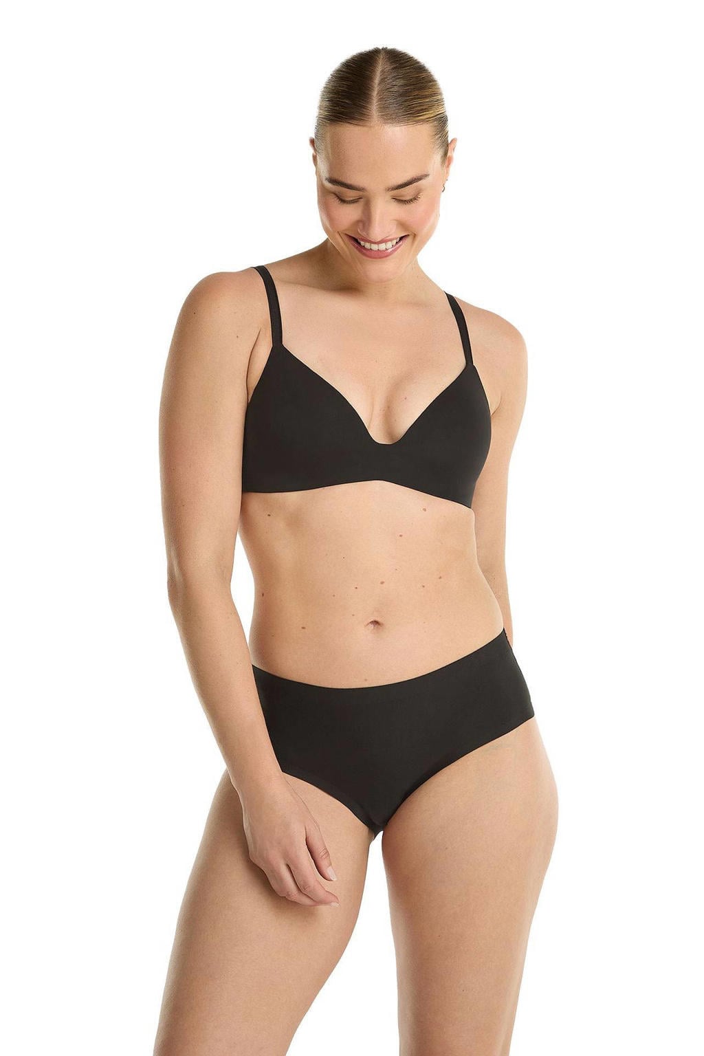 ten Cate Secrets naadloze hipster met kant zwart