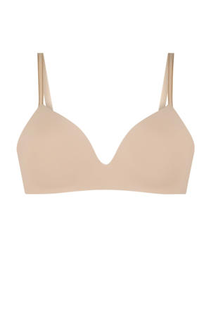 voorgevormde bh zonder beugel beige
