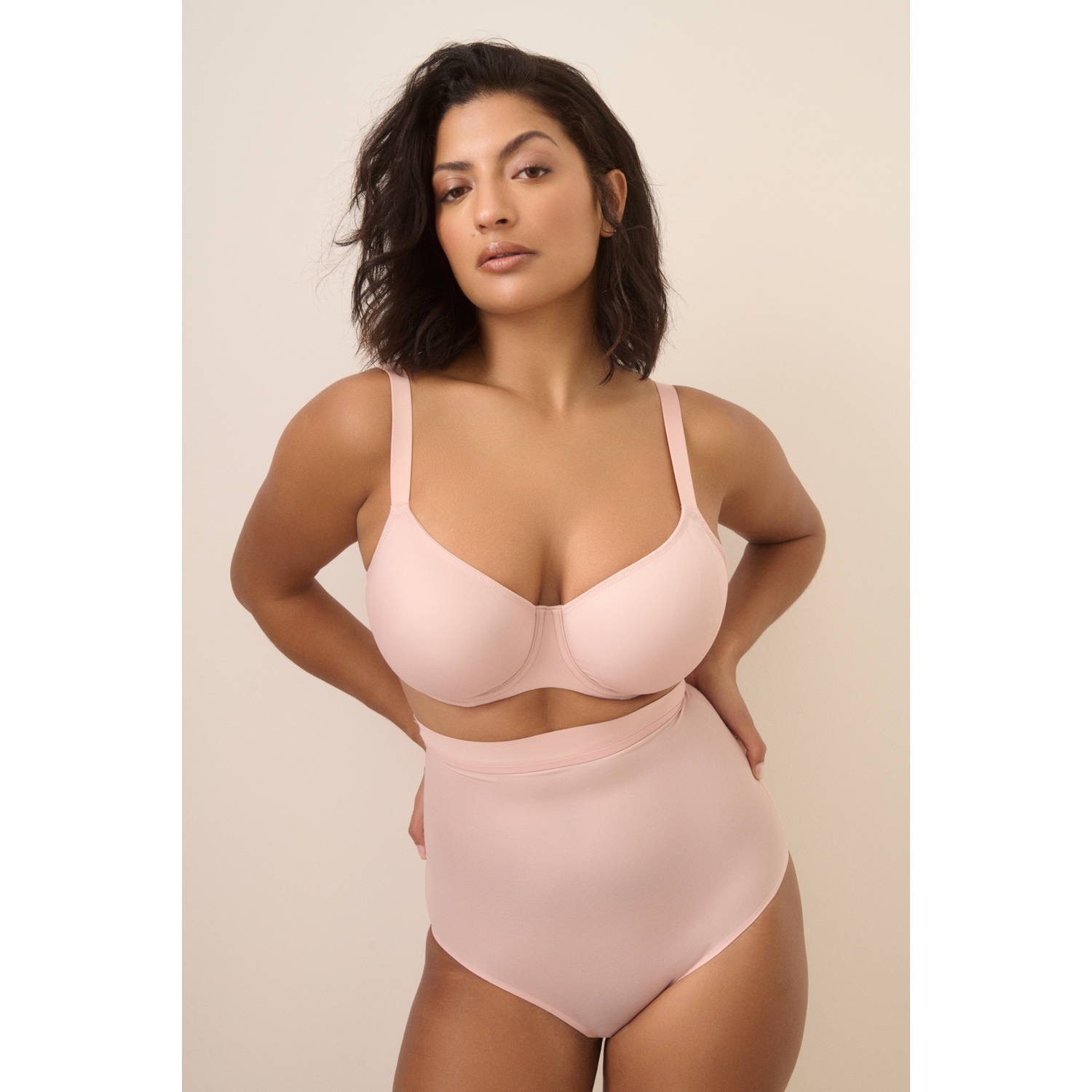 PrimaDonna high waist corrigerende tailleslip Figuras lichtroze