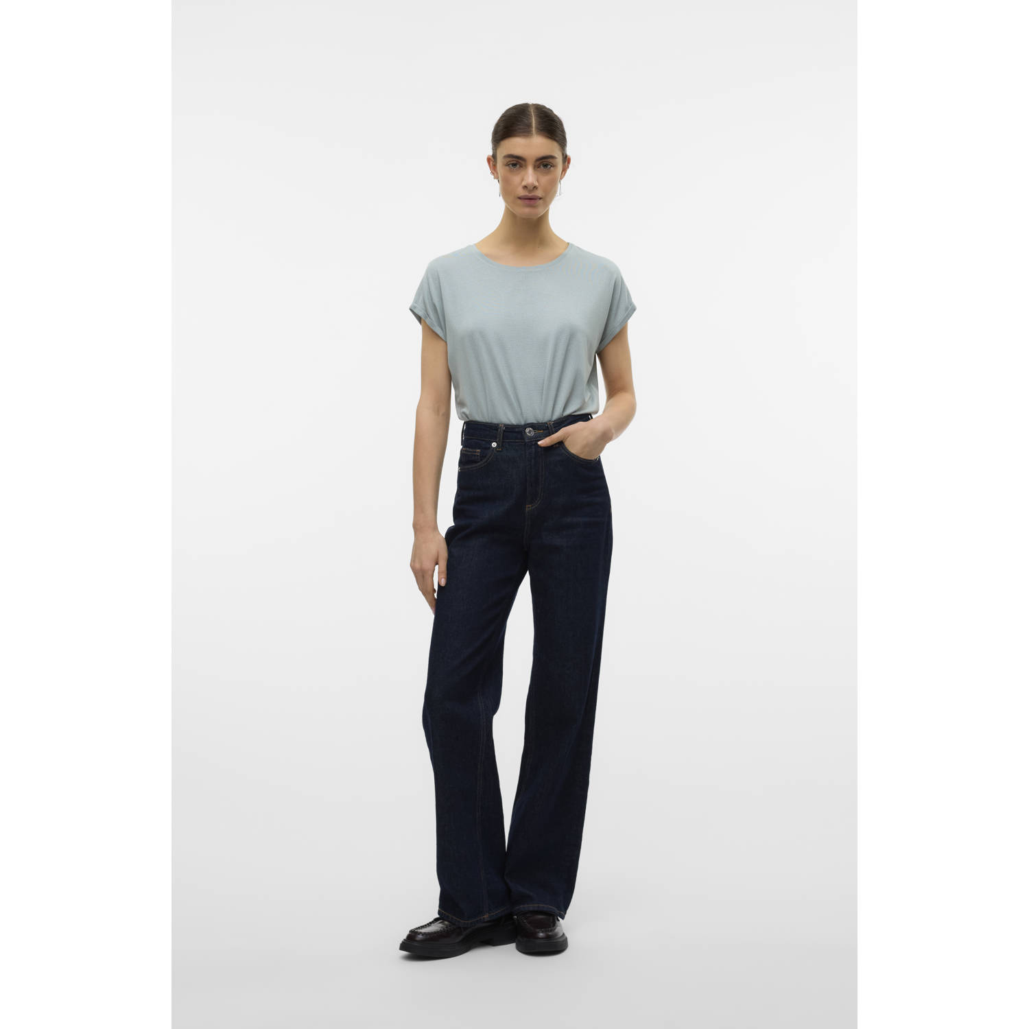 VERO MODA top groen met glitter