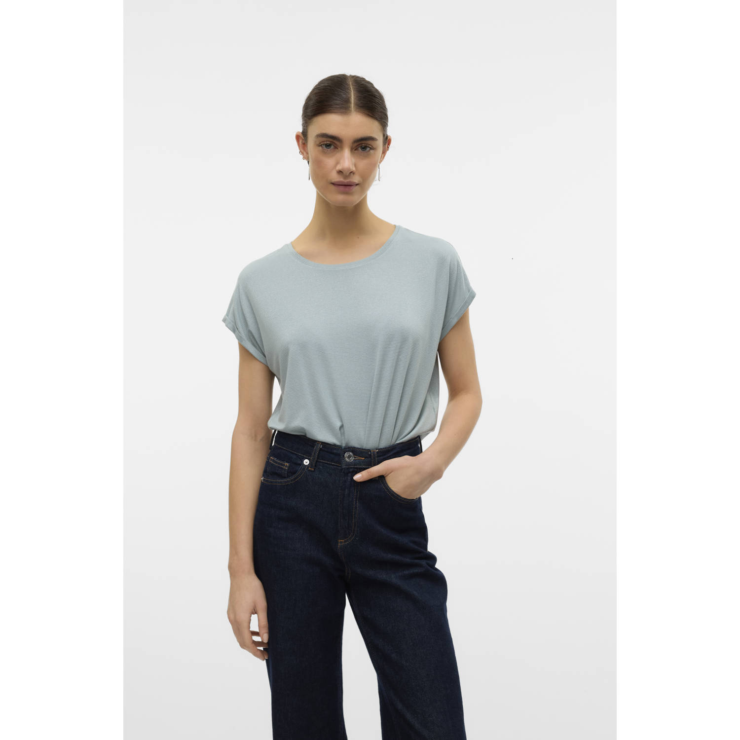 VERO MODA top groen met glitter