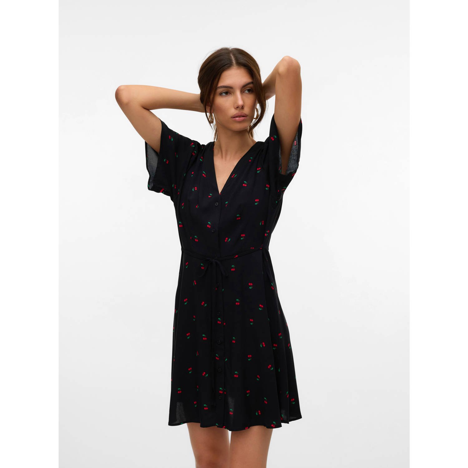 Vero Moda Mini-jurk VMALBA SS SHORT DRESS WVN NOOS