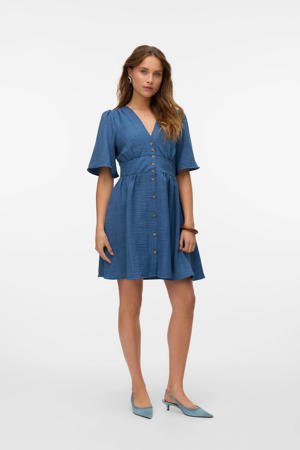 korte jurk blauw