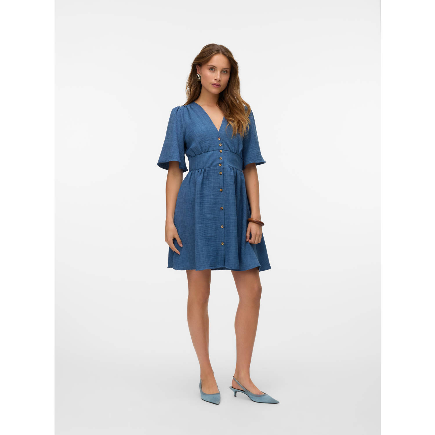 VERO MODA korte jurk blauw