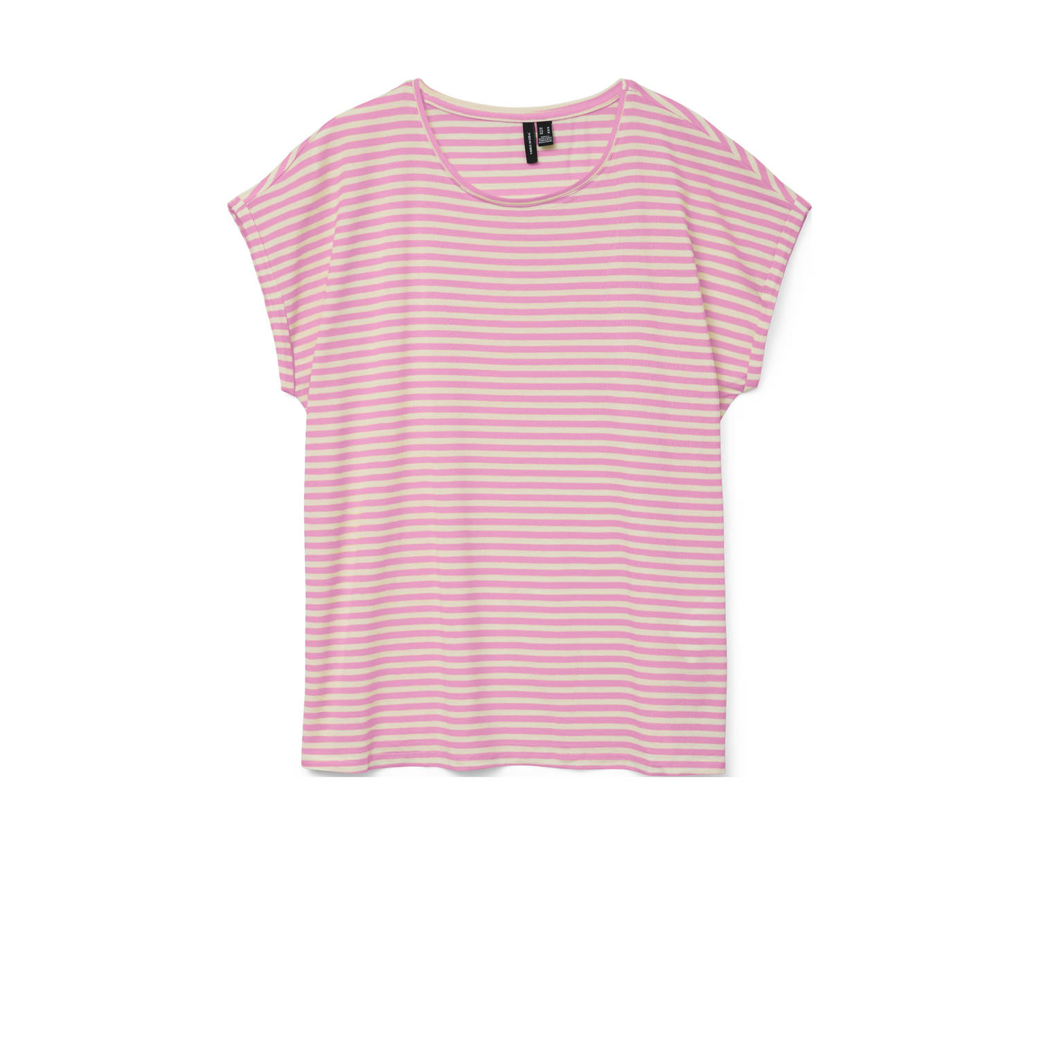 Vero Moda Regular fit T-shirt van een mix van lyocell en elastaan model 'AVA'
