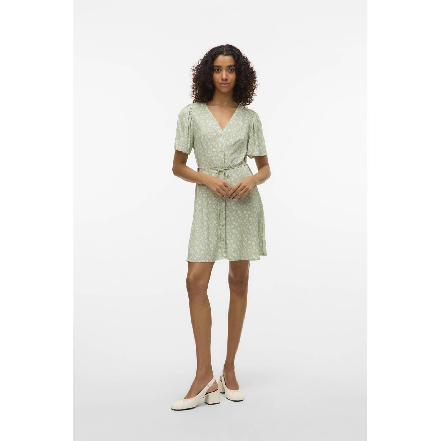 Vero Moda Mini-jurk VMALBA SS SHORT DRESS WVN NOOS