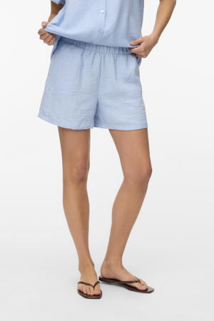 regular waist casual short blauw