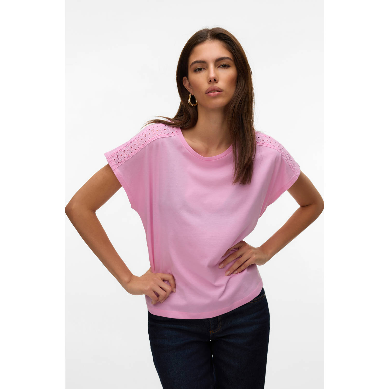 VERO MODA T-shirt roze