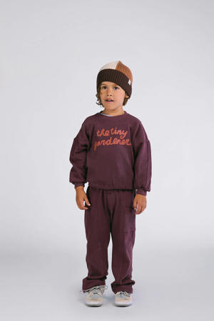 straight casual broek donkerrood