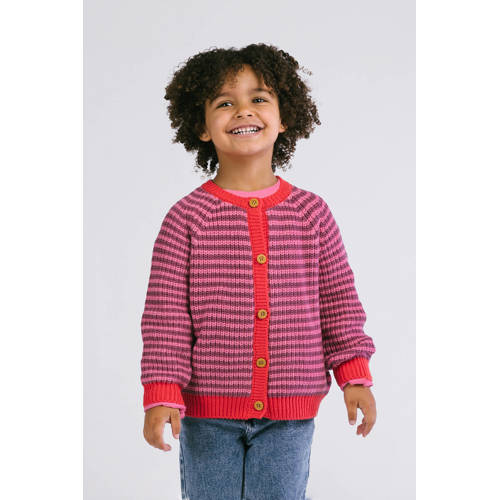 The New Chapter cardigan rood gebreid afbeelding