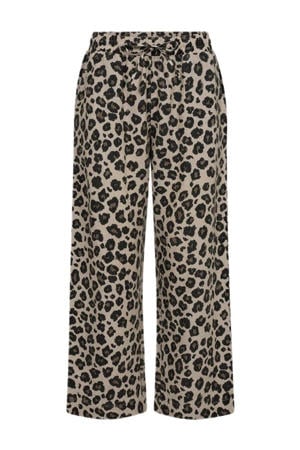 straight regular waist casual broek bruin