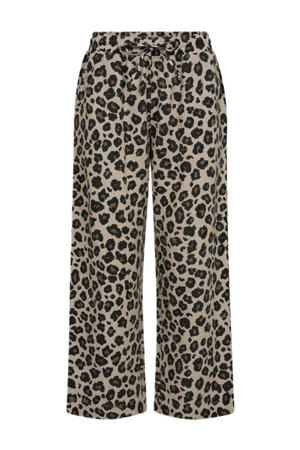straight regular waist casual broek bruin