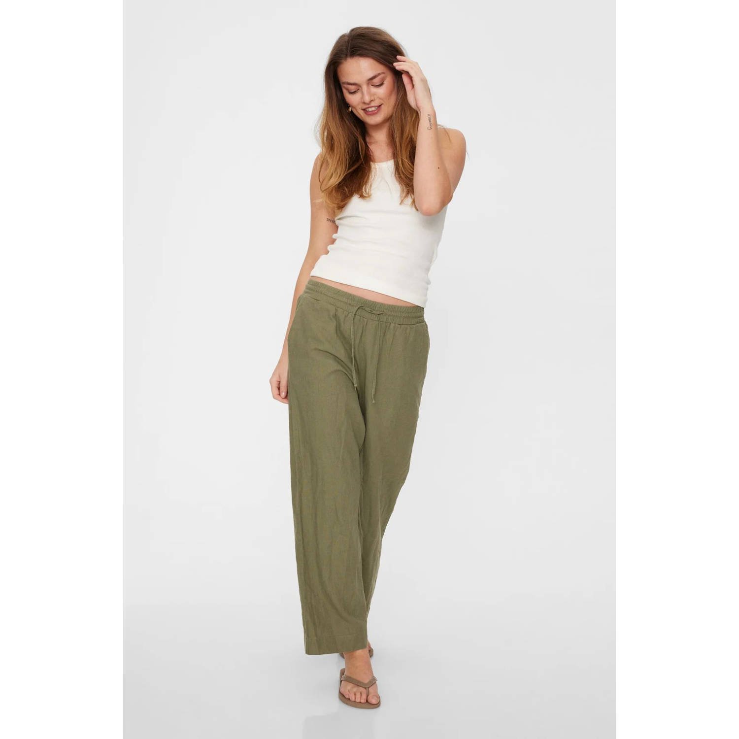 FREEQUENT high waist casual broek