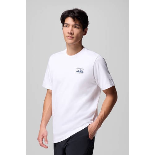 Columbia T-shirt Explorers Canyon wit afbeelding