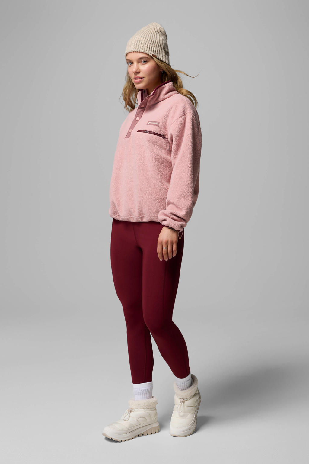 Columbia fleece trui Helvetia II roze