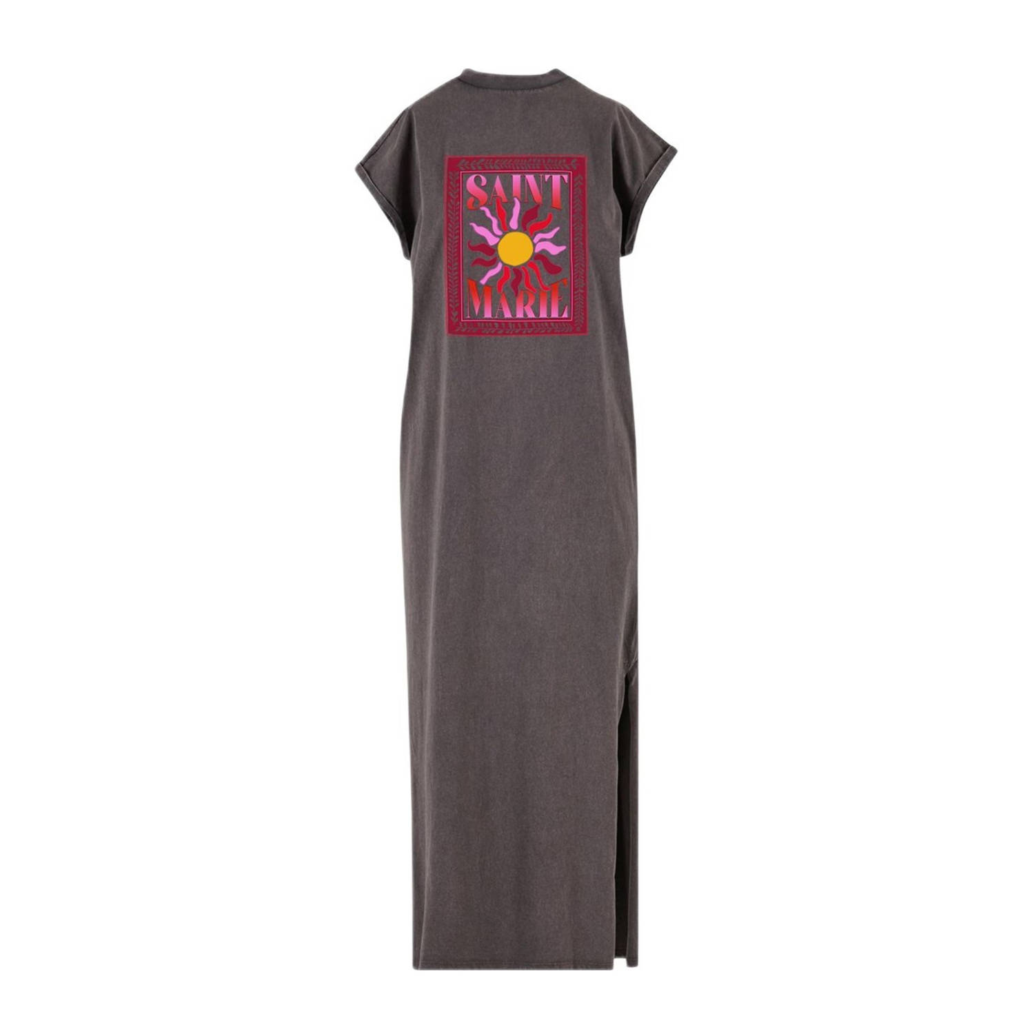 Pinned by K Curve maxi jurk antraciet