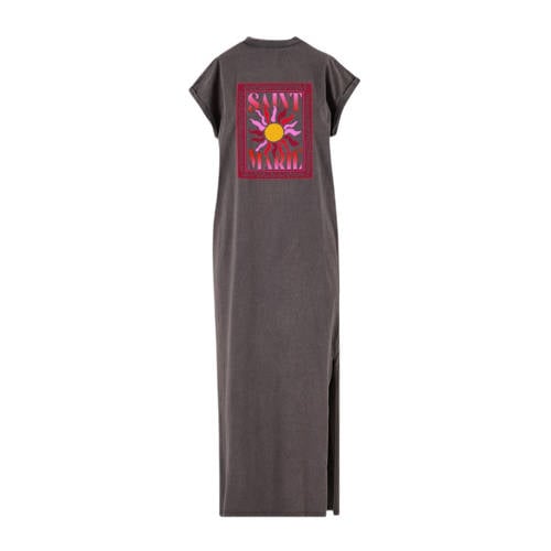 Pinned by K Curve maxi jurk antraciet afbeelding