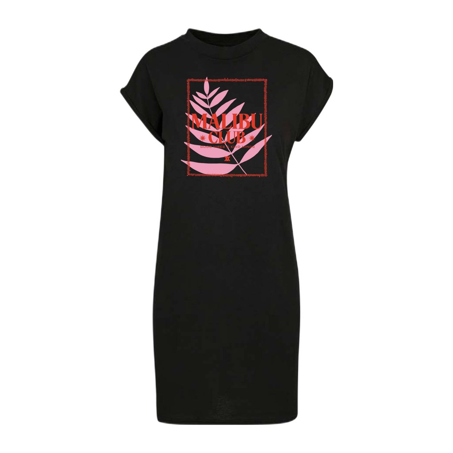 Pinned by K Curve t-shirtjurk zomerjurk zwart