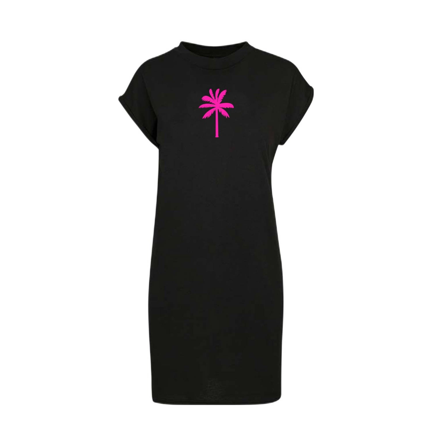 Pinned by K Curve t-shirtjurk zomerjurk zwart