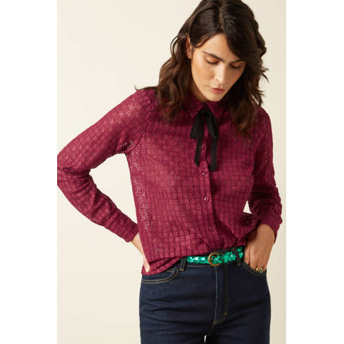 King Louie blouse donkerrood afbeelding