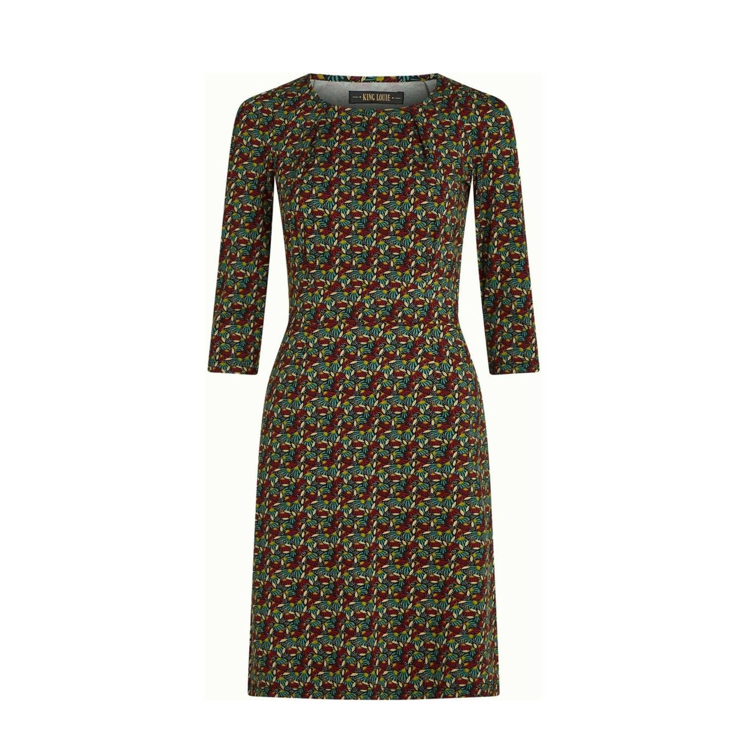 King Louie midi jurk oker
