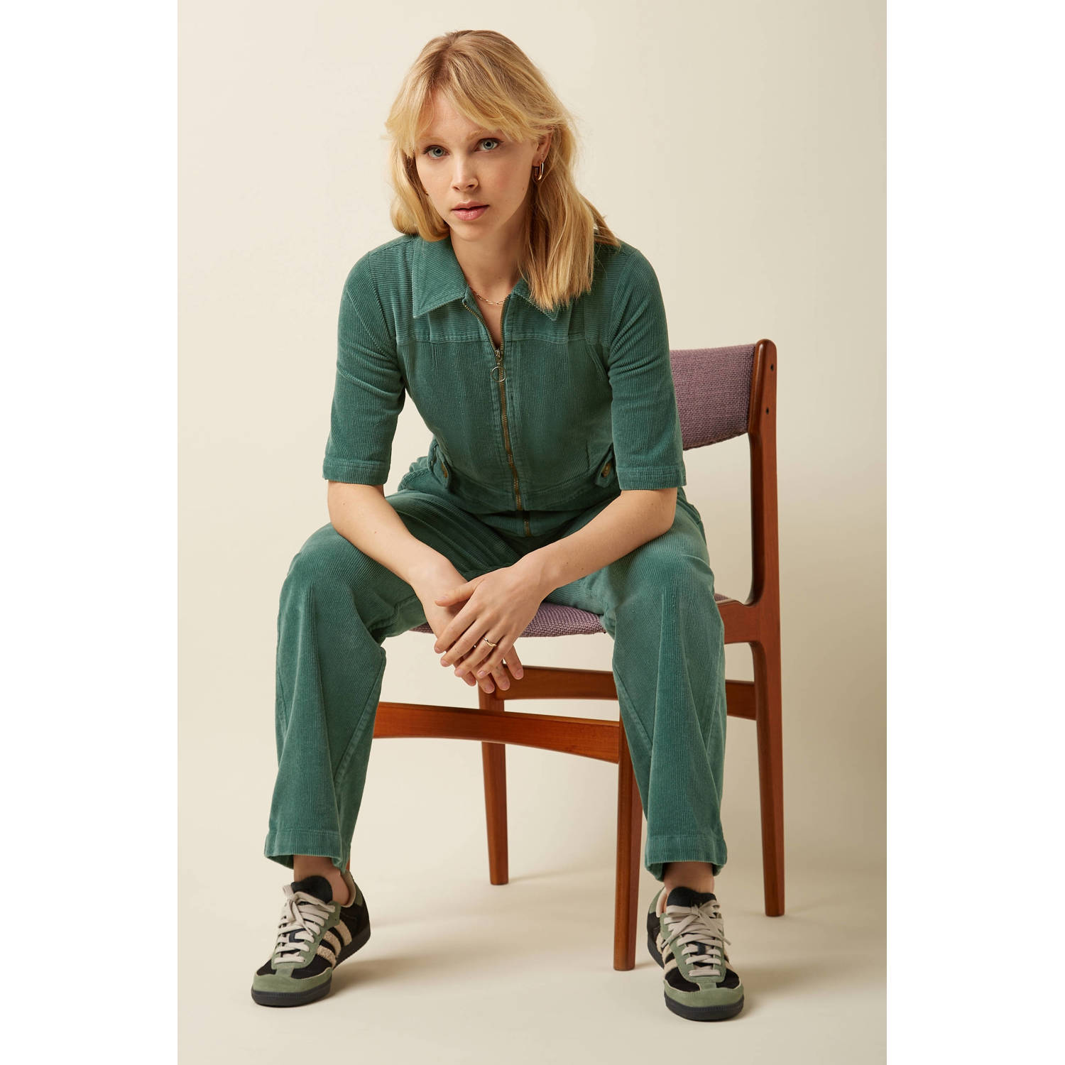 King Louie jumpsuit groen straight