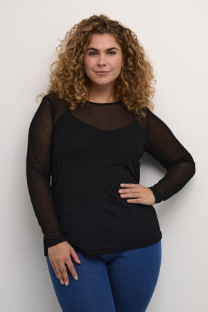 mesh top zwart