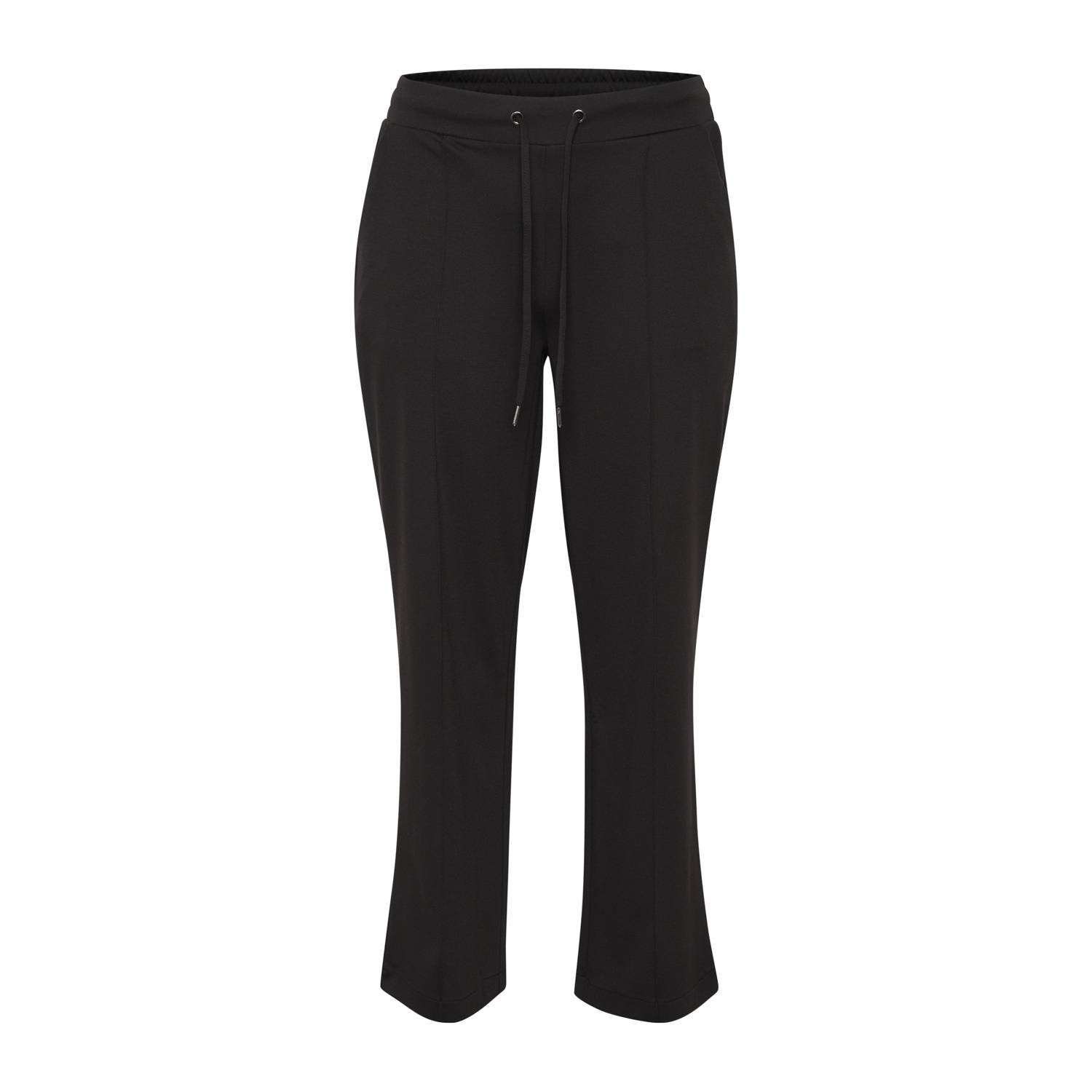 Kaffe Curve wide leg high waist broek zwart