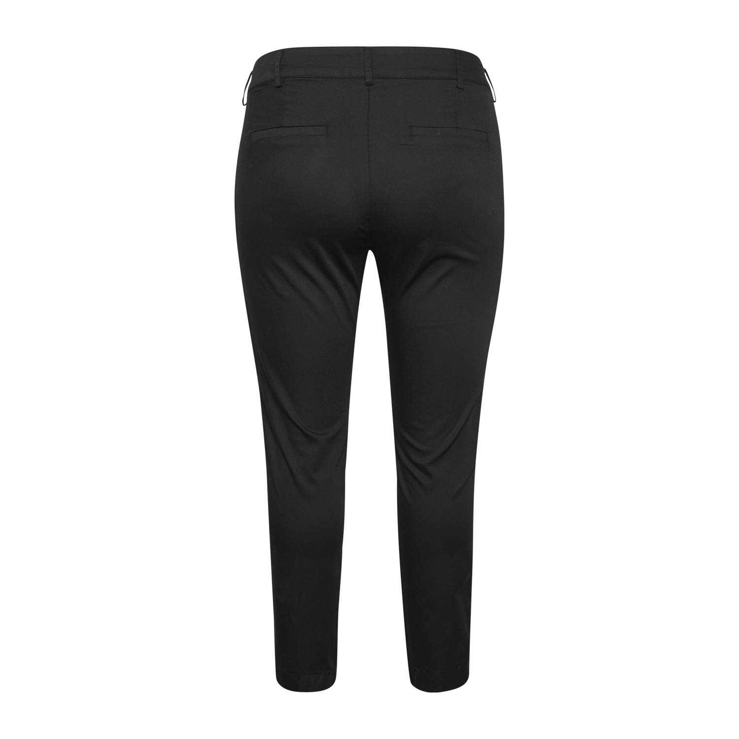 Kaffe Curve slim high waist broek zwart