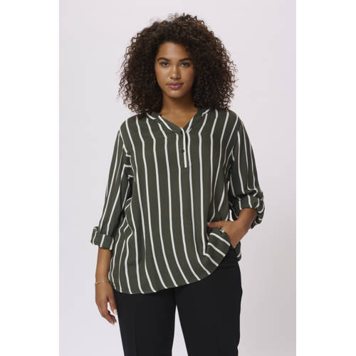 Kaffe Curve blousetop donkergroen afbeelding