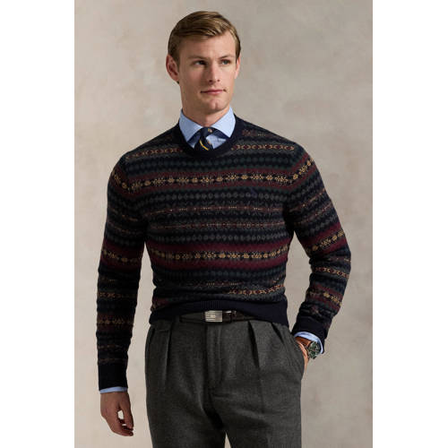 POLO Ralph Lauren gebreide trui met wol donkerblauw afbeelding