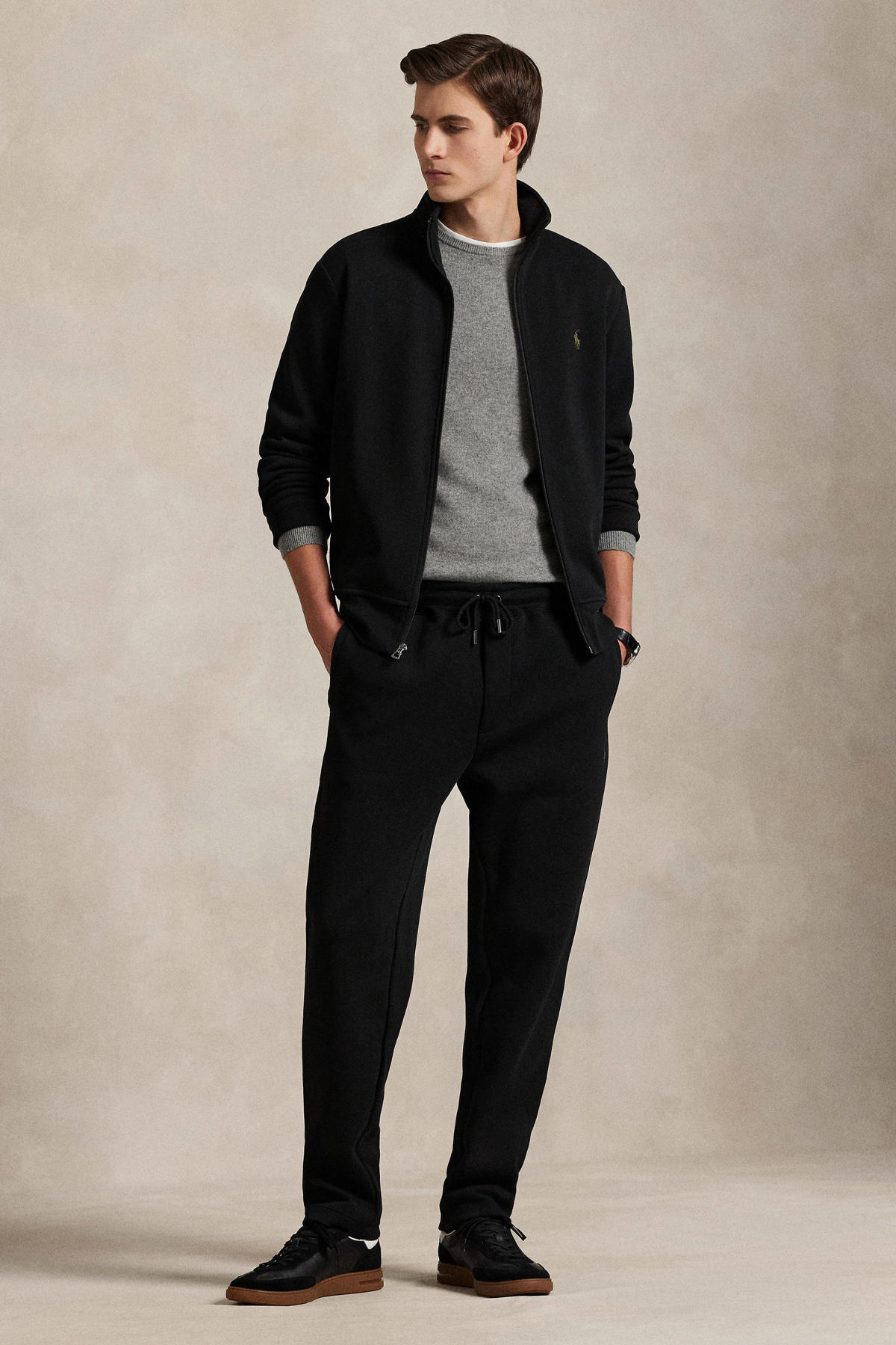 POLO Ralph Lauren tapered joggingbroek zwart wehkamp