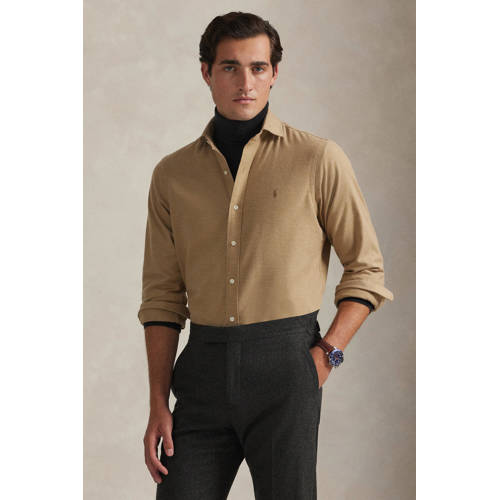POLO Ralph Lauren regular casual overhemd lichtbruin afbeelding