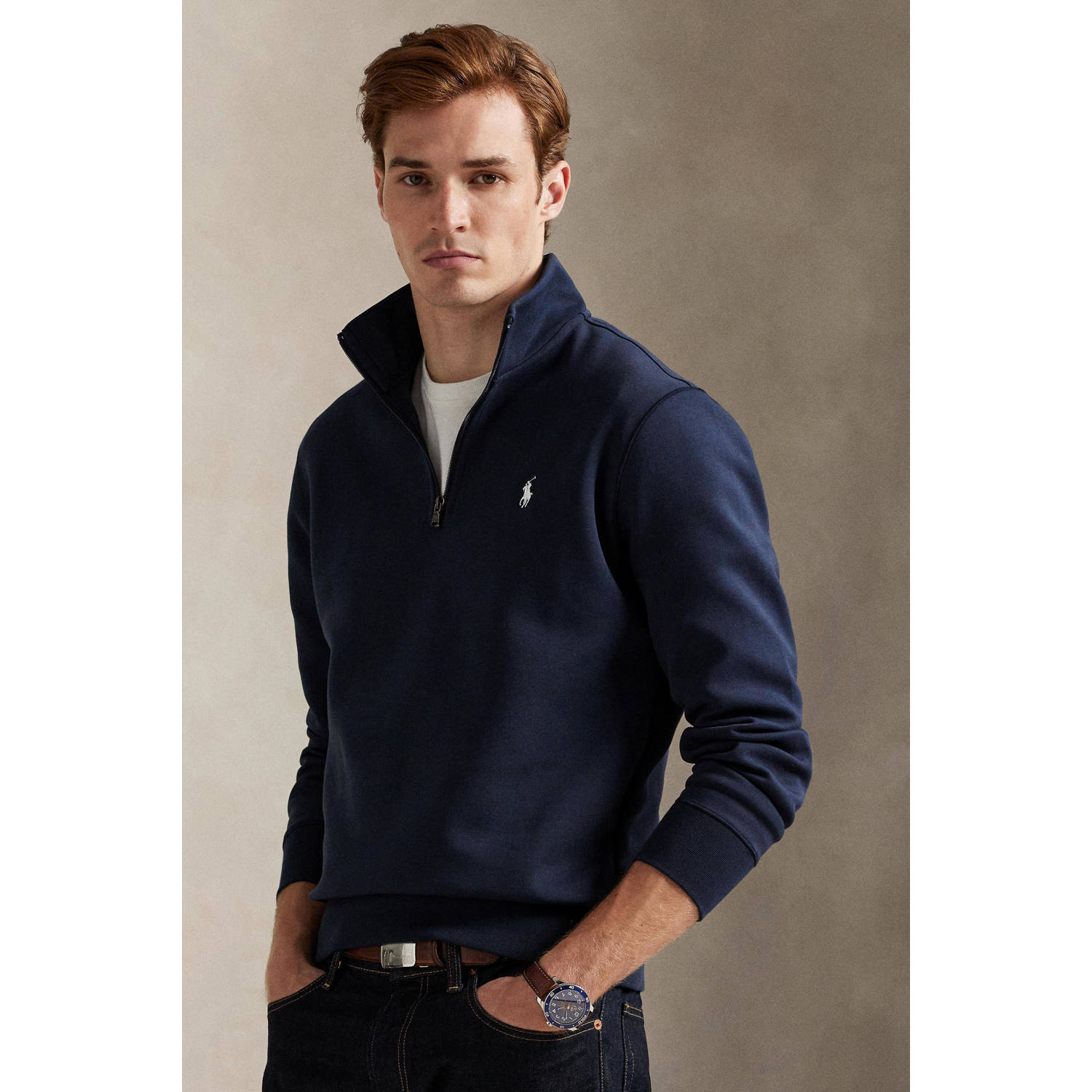 Polo Ralph Lauren Sweater SWEATSHIRT DEMI ZIP EN MOLLETON