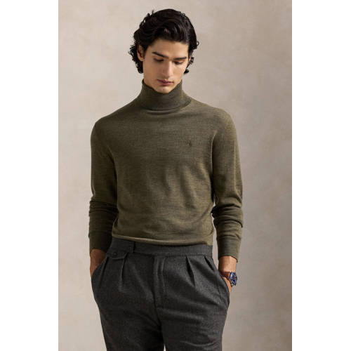 POLO Ralph Lauren wollen coltrui olijfgroen afbeelding