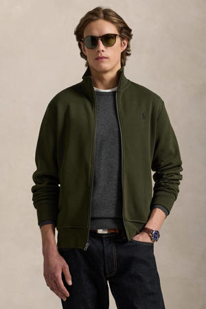 sweatvest olijfgroen