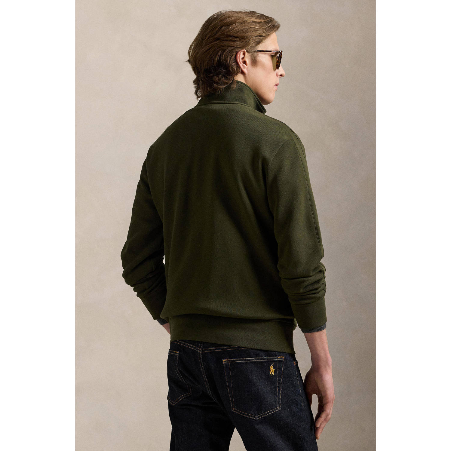 POLO Ralph Lauren sweatvest olijfgroen